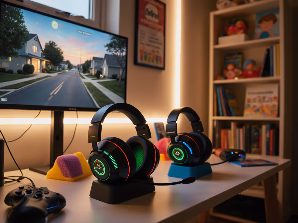 Volume-Limited Gaming Headsets for Kids' Hearing Safety